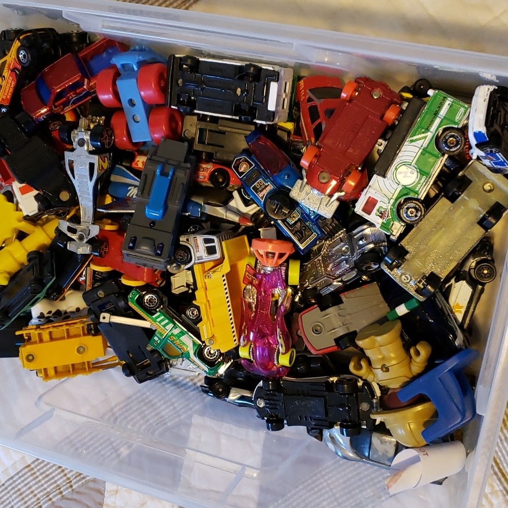 Approx 50 cars/toys. Excellent condition.